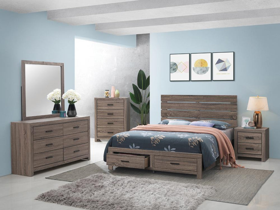 Brantford Eastern King & Queen Panel Bed Barrel Oak - Imperial Furniture (Las Vegas, NV) - Multi Location