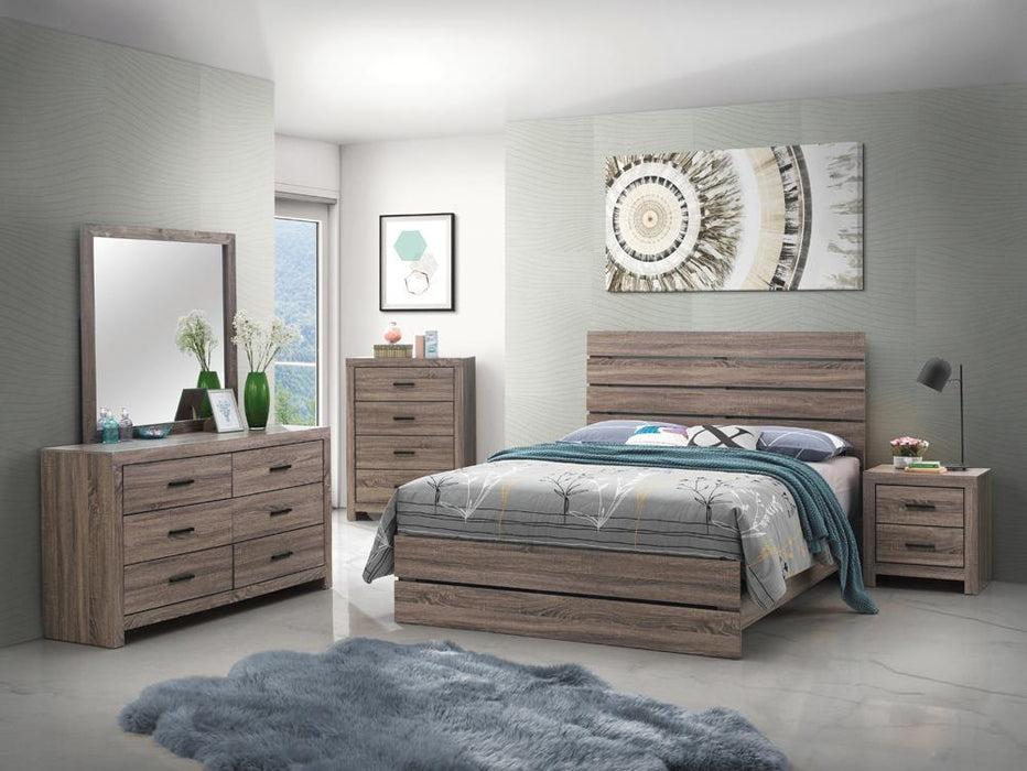 Brantford Eastern King & Queen Panel Bed Barrel Oak - Imperial Furniture (Las Vegas, NV) - Multi Location