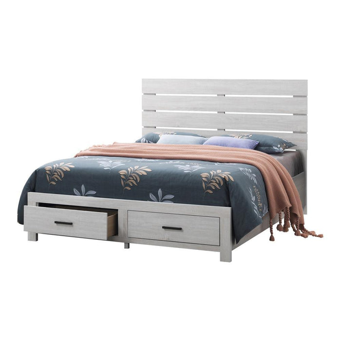 Brantford Eastern King Panel Bed Coastal White - Imperial Furniture (Las Vegas, NV) - Multi Location