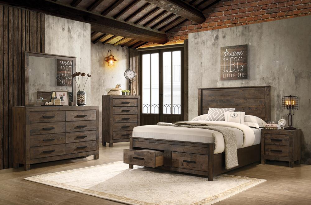 Woodmont 2-drawer Nightstand Rustic Golden Brown - Imperial Furniture (Las Vegas, NV) - Multi Location