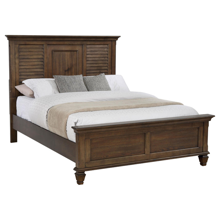 Franco Eastern King & Queen Panel Bed Antique White & Oak - Imperial Furniture (Las Vegas, NV) - Multi Location