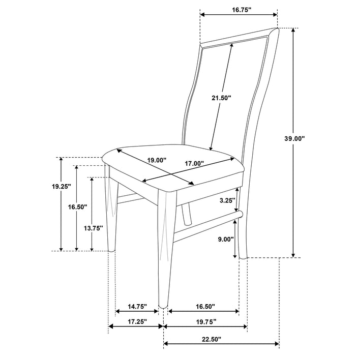 Adina Side Chairs - Imperial Furniture (Las Vegas, NV) - Multi Location