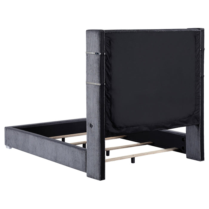 Tisdall California King, E.King & Queen Bed Grey, Black & Queen - Imperial Furniture (Las Vegas, NV) - Multi Location