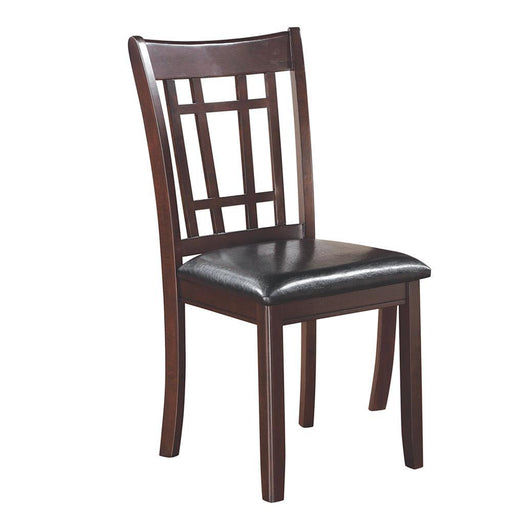 Lavon Padded Dining Side Chairs Espresso and Black (Set of 2) - Imperial Furniture (Las Vegas, NV) - Multi Location