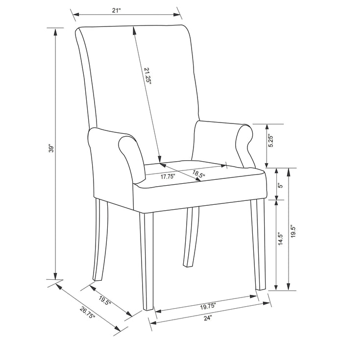 Herran Arm Chairs - Imperial Furniture (Las Vegas, NV) - Multi Location