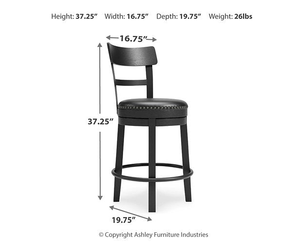 Valebeck Counter Height Bar Stool - Imperial Furniture (Las Vegas, NV) - Multi Location