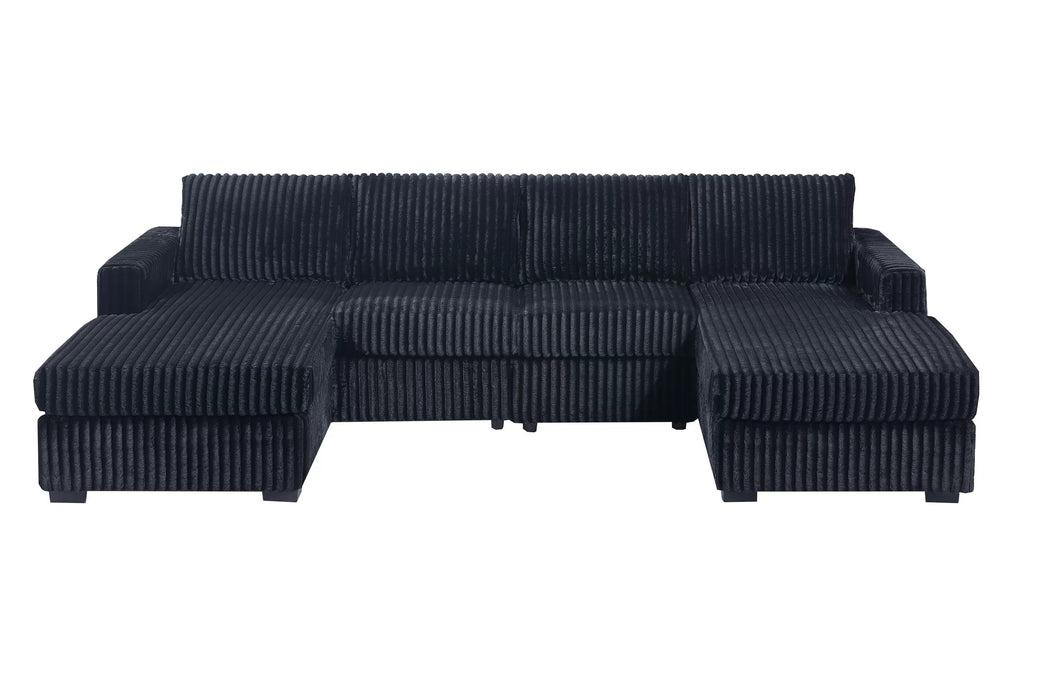 Modern Oversized Corduroy “U” Shape Sectional - Imperial Furniture (Las Vegas, NV) - Multi Location