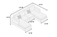 Modern Oversized Corduroy “U” Shape Sectional - Imperial Furniture (Las Vegas, NV) - Multi Location