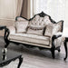 Acapulco White & Espresso Loveseat - Imperial Furniture (Las Vegas, NV) - Multi Location