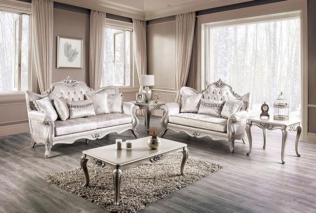 Acapulco White & Espresso Loveseat - Imperial Furniture (Las Vegas, NV) - Multi Location