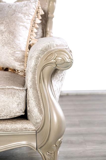 Acapulco White & Espresso Loveseat - Imperial Furniture (Las Vegas, NV) - Multi Location