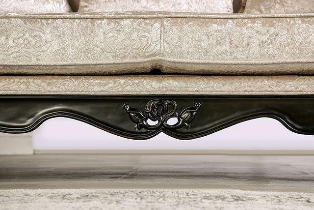 Acapulco White & Espresso Loveseat - Imperial Furniture (Las Vegas, NV) - Multi Location