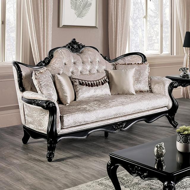 Acapulco White & Espresso Sofa - Imperial Furniture (Las Vegas, NV) - Multi Location