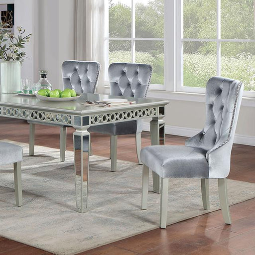 ADALIA Dining Table, Silver - Imperial Furniture (Las Vegas, NV) - Multi Location