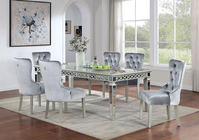 ADALIA Wingback Chair (2/CTN), Silver/Dark Gray - Imperial Furniture (Las Vegas, NV) - Multi Location