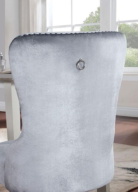 ADALIA Wingback Chair (2/CTN), Silver/Dark Gray - Imperial Furniture (Las Vegas, NV) - Multi Location