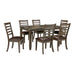Adia 7 Pc Dinning Table Set Grey & Brown - Imperial Furniture (Las Vegas, NV) - Multi Location