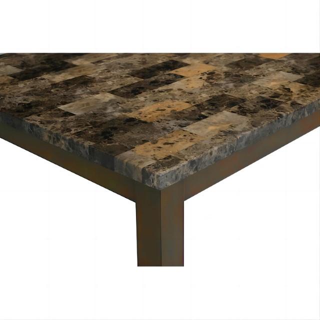 Adia 7 Pc Dinning Table Set Grey & Brown - Imperial Furniture (Las Vegas, NV) - Multi Location