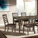Adia 7 Pc Dinning Table Set Grey & Brown - Imperial Furniture (Las Vegas, NV) - Multi Location