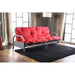 Aksel Black/Red Futon Mattress, Black, Red & Gray - Imperial Furniture (Las Vegas, NV) - Multi Location