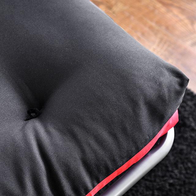 Aksel Black/Red Futon Mattress, Black, Red & Gray - Imperial Furniture (Las Vegas, NV) - Multi Location