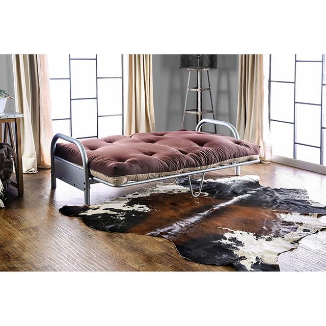 Aksel Black/Red Futon Mattress, Black, Red & Gray - Imperial Furniture (Las Vegas, NV) - Multi Location