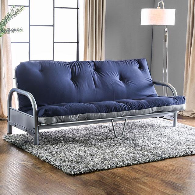 Aksel Black/Red Futon Mattress, Black, Red & Gray - Imperial Furniture (Las Vegas, NV) - Multi Location