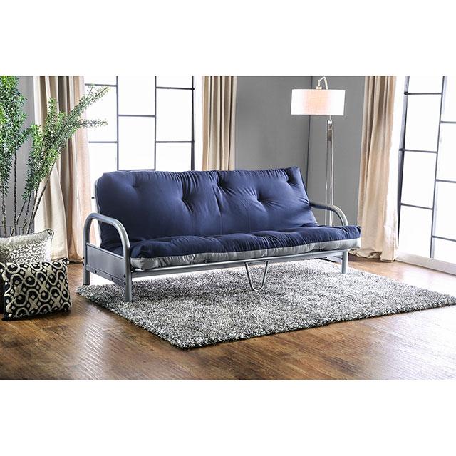 Aksel Black/Red Futon Mattress, Black, Red & Gray - Imperial Furniture (Las Vegas, NV) - Multi Location