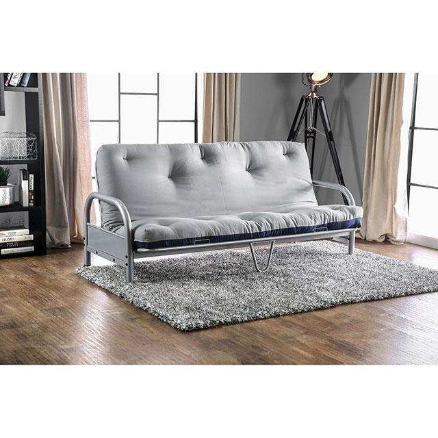 Aksel Black/Red Futon Mattress, Black, Red & Gray - Imperial Furniture (Las Vegas, NV) - Multi Location