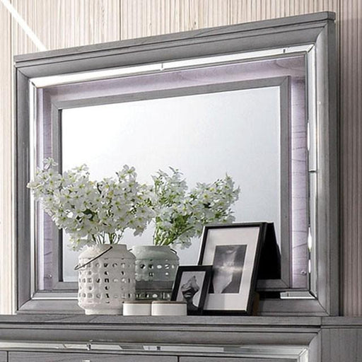 Alanis Light Gray Mirror - Imperial Furniture (Las Vegas, NV) - Multi Location