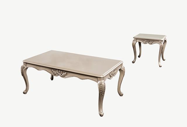 Albacete End Table Walnut & Campage - Imperial Furniture (Las Vegas, NV) - Multi Location