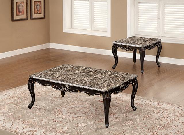 Albacete Coffee Table Walnut & Campage - Imperial Furniture (Las Vegas, NV) - Multi Location