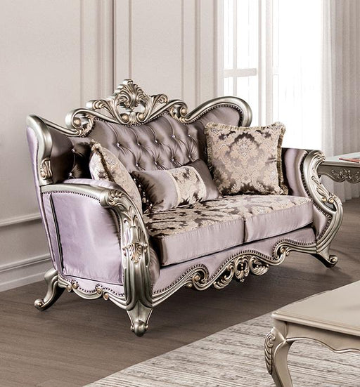 Albacete Loveseat Campage & Walnut - Imperial Furniture (Las Vegas, NV) - Multi Location