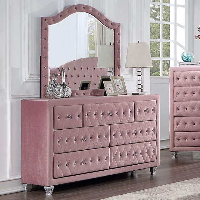 ZOHAR Dresser, Pink - Imperial Furniture (Las Vegas, NV) - Multi Location