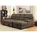 ALCESTER Brown & Gray Sectional w/ Sleeper, Ash - Imperial Furniture (Las Vegas, NV) - Multi Location
