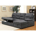 ALCESTER Brown & Gray Sectional w/ Sleeper, Ash - Imperial Furniture (Las Vegas, NV) - Multi Location