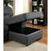 ALCESTER Brown & Gray Sectional w/ Sleeper, Ash - Imperial Furniture (Las Vegas, NV) - Multi Location