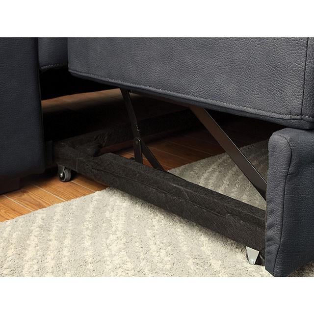 ALCESTER Brown & Gray Sectional w/ Sleeper, Ash - Imperial Furniture (Las Vegas, NV) - Multi Location