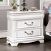 ALECIA Night Stand w/ USB, White - Imperial Furniture (Las Vegas, NV) - Multi Location