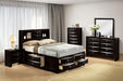 Zosimo Bed Black, Chrome, & Grey - Imperial Furniture (Las Vegas, NV) - Multi Location