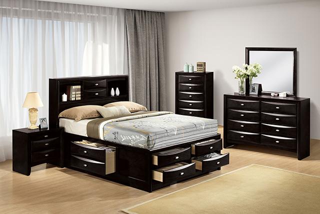 Zosimo Bed Black, Chrome, & Grey - Imperial Furniture (Las Vegas, NV) - Multi Location