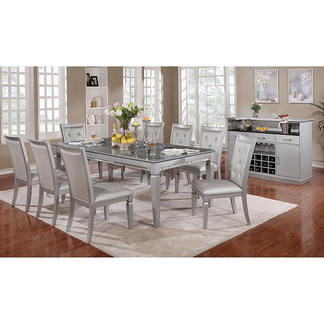 Alena Silver Dining Table - Imperial Furniture (Las Vegas, NV) - Multi Location