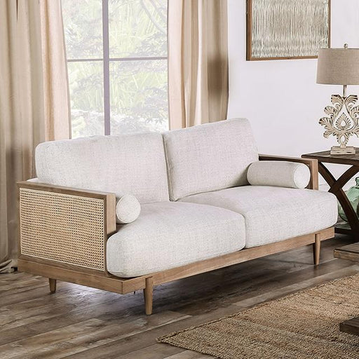 ALESUND Loveseat, Beige/Light Oak, Natural & Brown - Imperial Furniture (Las Vegas, NV) - Multi Location