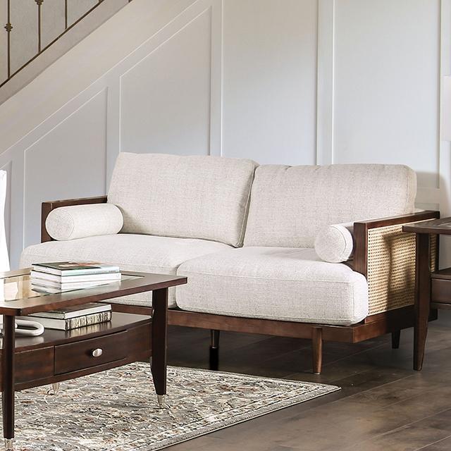 ALESUND Loveseat, Beige/Light Oak, Natural & Brown - Imperial Furniture (Las Vegas, NV) - Multi Location
