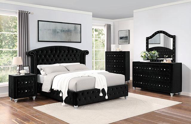 Zohar Bed Black & Pink - Imperial Furniture (Las Vegas, NV) - Multi Location