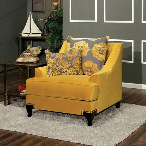 Wolver Gold/Gray Chair, Gold - Imperial Furniture (Las Vegas, NV) - Multi Location