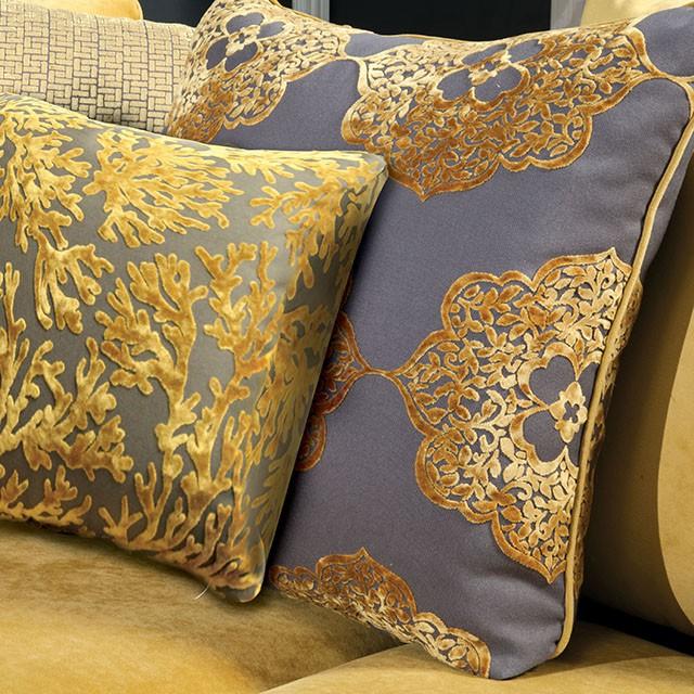 Wolver Gold/Gray Chair, Gold - Imperial Furniture (Las Vegas, NV) - Multi Location