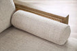 ALESUND Loveseat, Beige/Light Oak, Natural & Brown - Imperial Furniture (Las Vegas, NV) - Multi Location