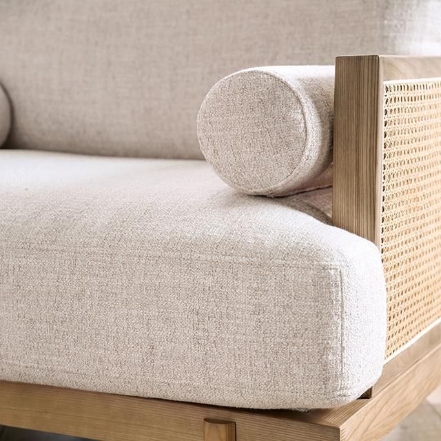 ALESUND Sofa, Beige/Light Oak, Natural & Brown - Imperial Furniture (Las Vegas, NV) - Multi Location