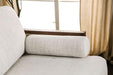 ALESUND Loveseat, Beige/Light Oak, Natural & Brown - Imperial Furniture (Las Vegas, NV) - Multi Location